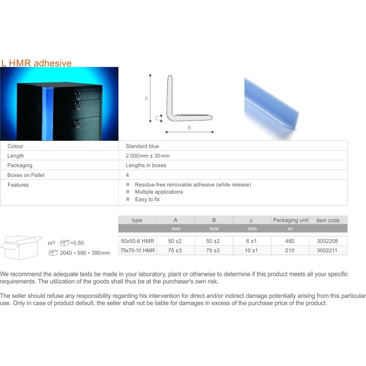 L Adhesive Profile L Adhesive Profile
