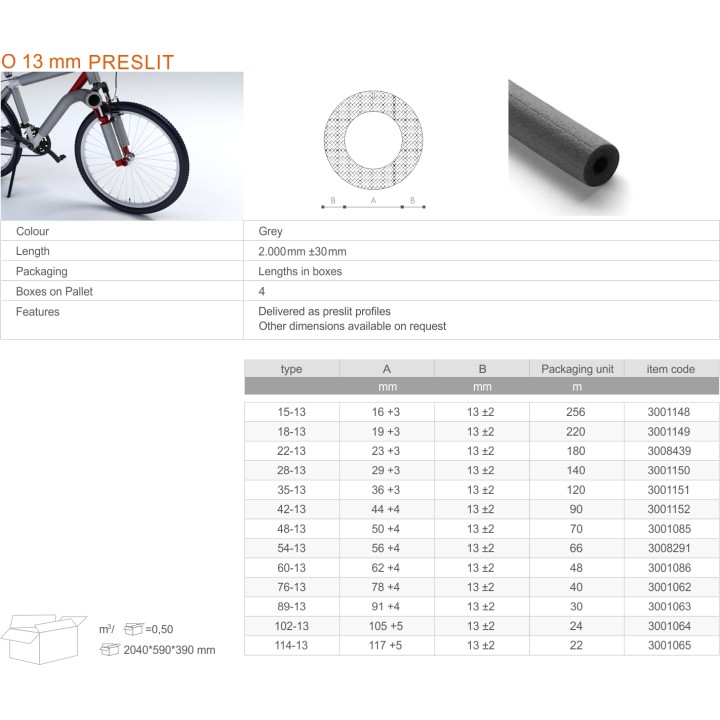 O 13mm Preslit